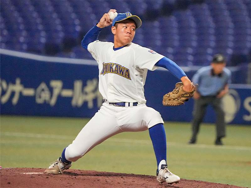 最後を締めた井上投手