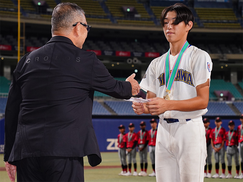 優秀選手の山﨑和真選手