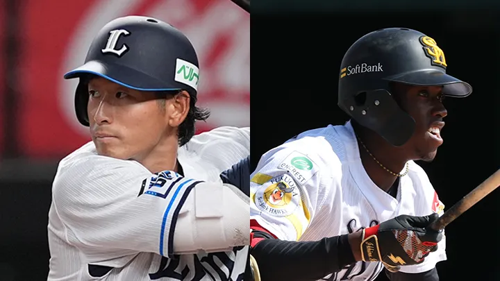 7月度「スカパー!ファーム月間MVP賞」 埼玉西武・佐藤太陽&福岡ソフトバンク・イヒネイツアが受賞|パ・リーグ.com|プロ野球 埼玉西武ライオンズ・佐藤太陽選手(左)福岡ソフトバンクホークス・イヒネイツア選手(右)【写真:球団提供】