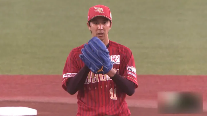 Takayuki Kishi won 6 innings 1 runs (earned runs 0) for the 6th time! 10 hit 10 points Tohoku Rakuten wins big Tohoku Rakuten Golden Eagles pitcher Takayuki Kishi © Pacific League TV