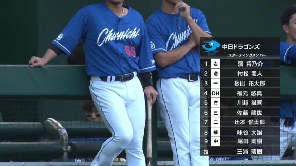 中日・濱将乃介が猛アピールを見せる