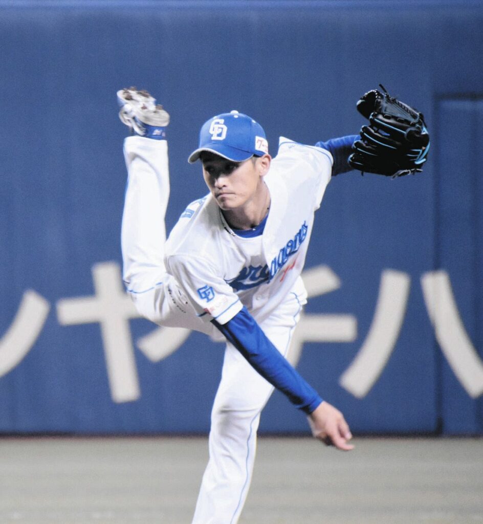 ７イニング１失点と好投した中日・草加