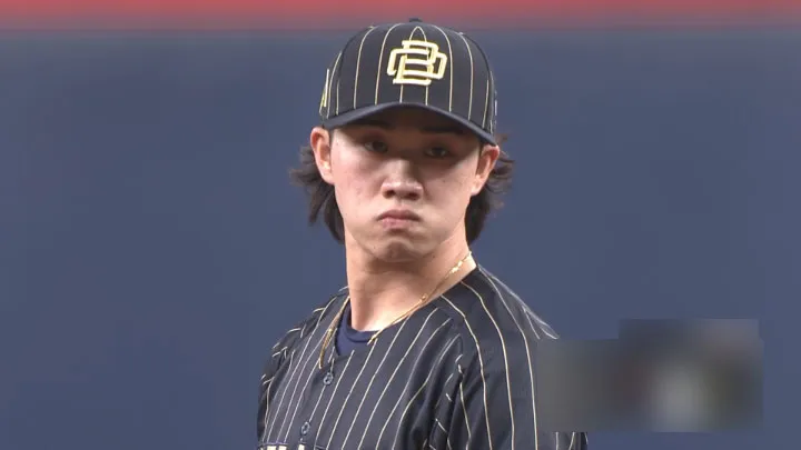 Raiku Katayama, making his first professional start, shuts out the opponent for two innings and gets through two tight spots without runs | Pacific League Orix The Buffaloes pitcher Raiku Katayama Katayama © Pacific League TV