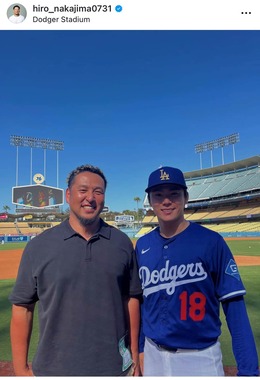 山本との2ショット（中島氏のインスタグラムより）