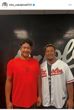 菅野との2ショット（中島氏のインスタグラムより）