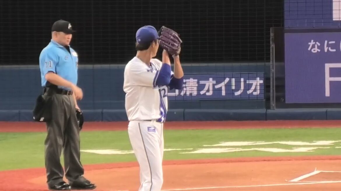 -2025.08.31-【NPB】１回表 藤浪晋太郎 歓声とブーイングが入り交じる初回マウンドへ向かう 中日ドラゴンズ（vs横浜DeNA）
