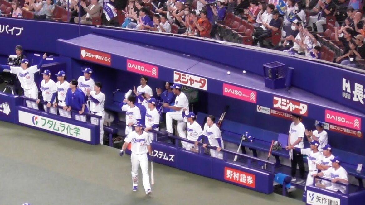 上林誠知が逆転タイムリー  試合を決めた！ブライト健太が大興奮！大島洋平 板山祐太郎が生還　中日ドラゴンズVS東京ヤクルトスワローズ　2025/08/28