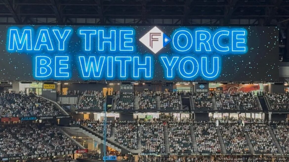 2025.08.30 北海道日本ハムファイターズ選手登場スターウォーズ演出