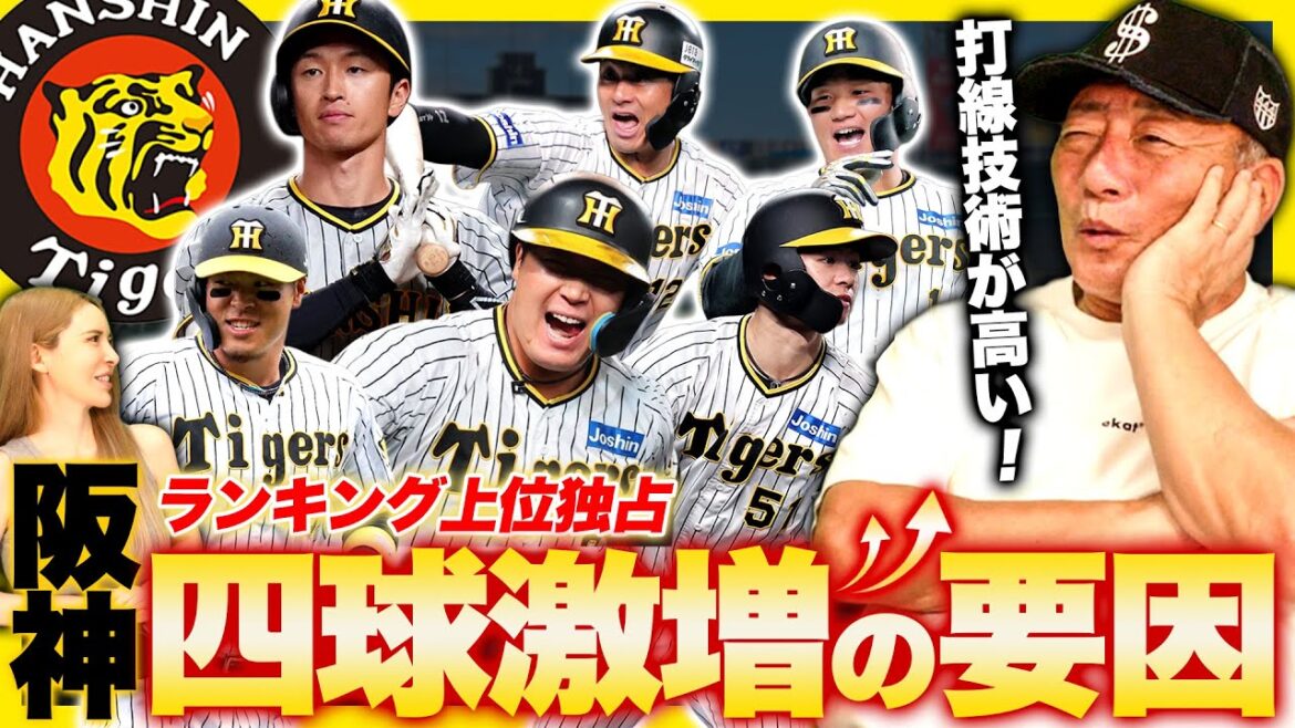 【阪神】遂にマジック7‼︎四球向上は、”やはり岡田監督のおかげ？”阪神タイガース優勝へ向けての”四球”について語ります【プロ野球】