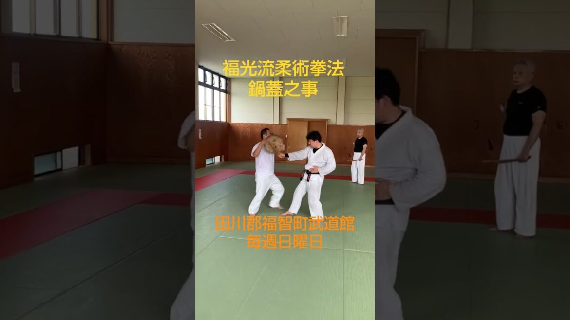 #福光流柔術拳法 口伝　鍋蓋之事　突取・真向取　古武道ではありません。護身術です。#福岡護身武道　#北九州総合武道　#筑豊護身術　#田川大人のための護身教室
