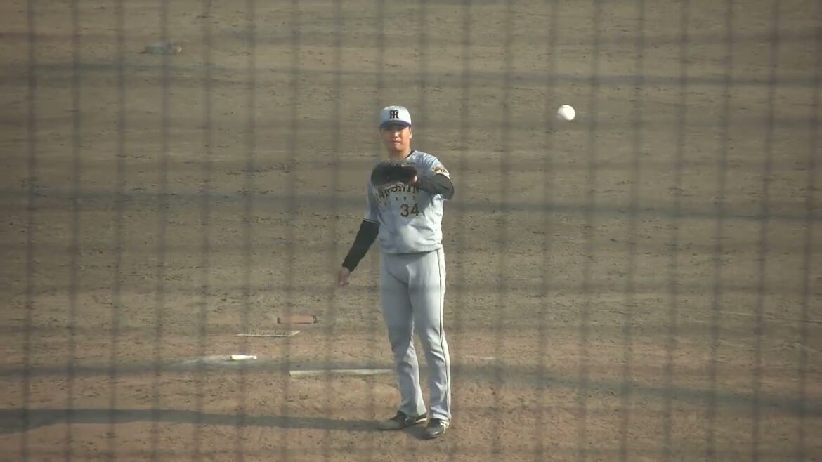 阪神タイガース 漆原大晟投手 投球練習 2025/8/26 ナゴヤ球場