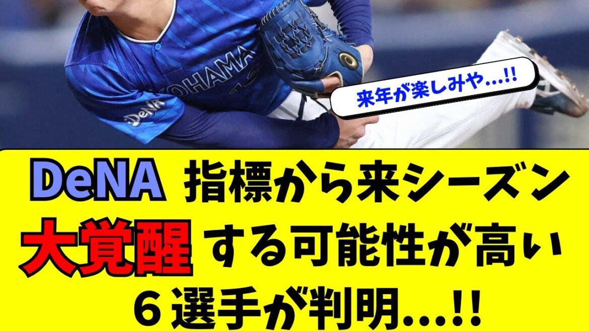 【DeNA】指標から見る、来年の大覚醒候補６人が判明！！