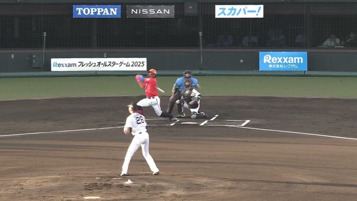 1回表、知念大成(オイシックス)がライトへ2ランホームラン! -レクザム フレッシュオールスターゲーム2025- 1回表、知念大成(オイシックス)がライトへ2ランホームラン! -レクザム フレッシュオールスターゲーム2025-