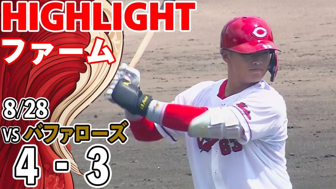 【ハイライト】スカパー！プロ野球 2025年8月28日 ファーム カープ VS バファローズ