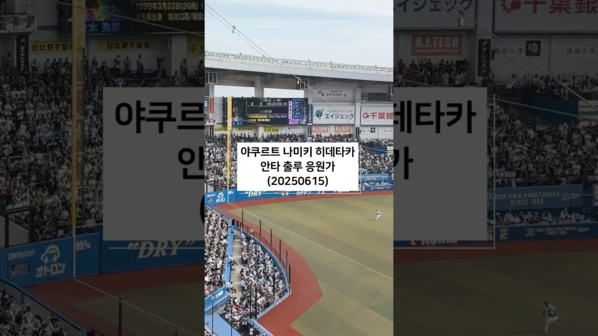 東京ヤクルトスワローズ　並木秀尊　出塁テーマ応援