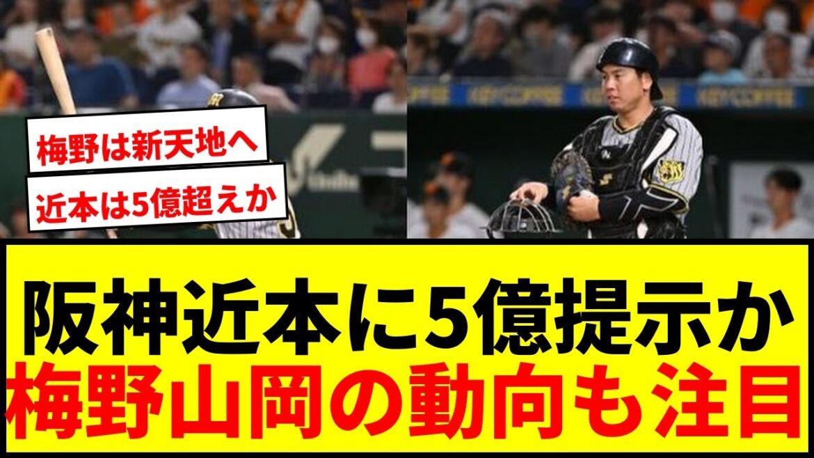 【衝撃】阪神近本に巨人・ソフトバンクが5億超の争奪戦か？梅野隆太郎、オリックス山岡泰輔のFA動向も激白！