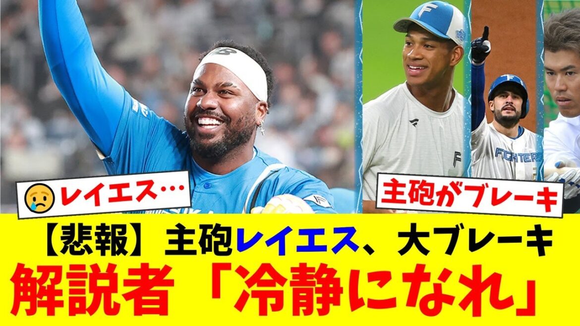 【緊急事態】主砲レイエス、打率.154の大不振でファン騒然…解説陣から「冷静になれ」と苦言。かかと痛の影響か、焦りか？マルティネス、今川待望論が噴出するハムの現状とは【プロ野球ファンの反応】