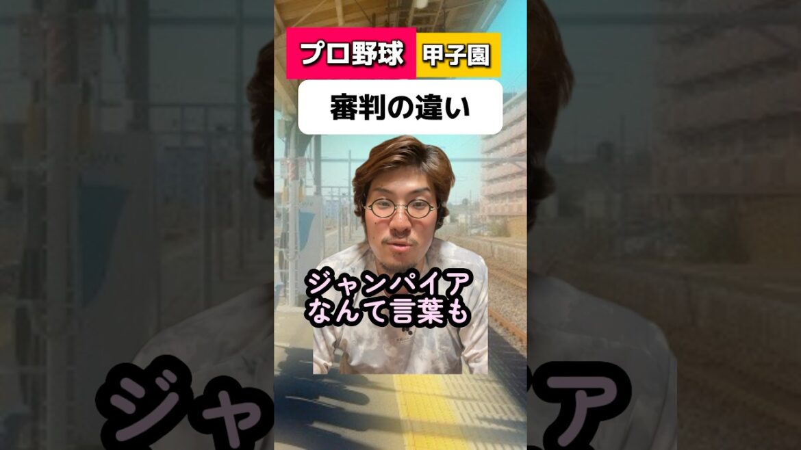 プロ野球と甲子園の審判の違い#高校野球#読売ジャイアンツ