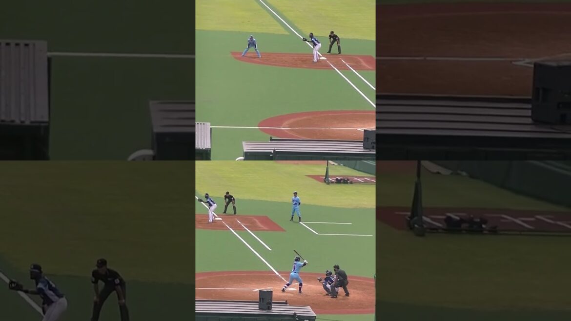 ライオンズ牧野翔矢の強肩！ヤクルト西村瑠伊斗の盗塁を刺す＜2軍・ヤクルトスワローズ対 西武ライオンズ  2024年5月26日＞