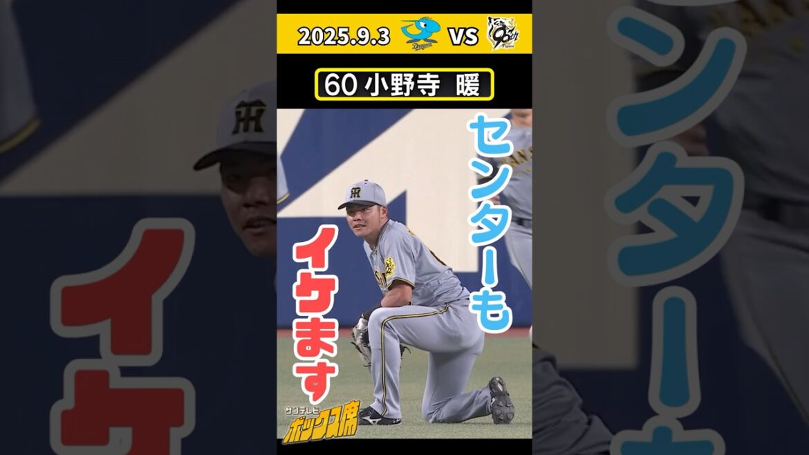 【2シーズンぶりのセンタースタメン】小野寺暖 守備でも積極プレー(2025年9月3日 中日ー阪神) #サンテレビボックス席 【2シーズンぶりのセンタースタメン】小野寺暖 守備でも積極プレー(2025年9月3日 中日ー阪神) #サンテレビボックス席