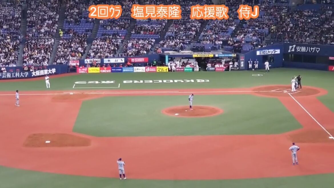 20240306　ｹｶﾞからの代表返り咲きへ！【塩見泰隆 応援歌】　2回ｳﾗ　東京ﾔｸﾙﾄｽﾜﾛｰｽﾞ　侍ｼﾞｬﾊﾟﾝ野球日本代表@京ｾﾗﾄﾞｰﾑ大阪･ﾚﾌﾄ外野上段 侍ｼﾞｬﾊﾟﾝ強化試合