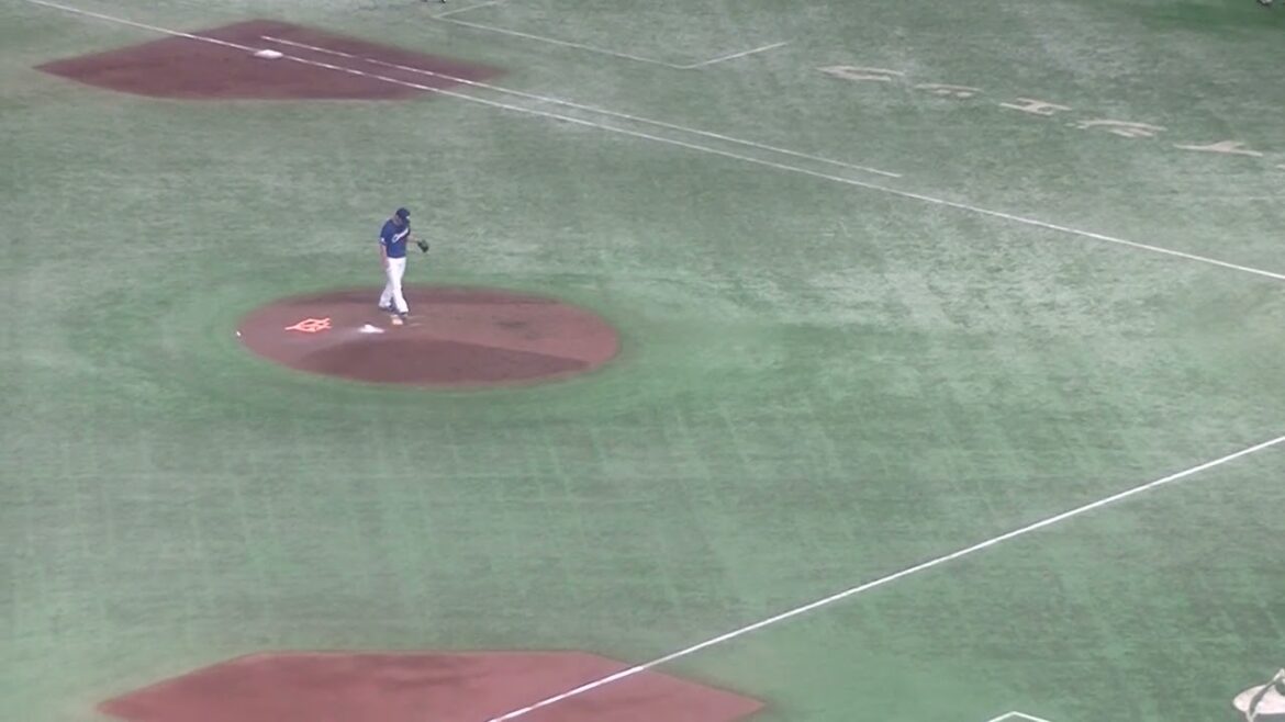 大城卓三をキャッチャーゴロに打ち取る福谷浩司（2024年8月23日 読売ジャイアンツ 対 中日ドラゴンズ）