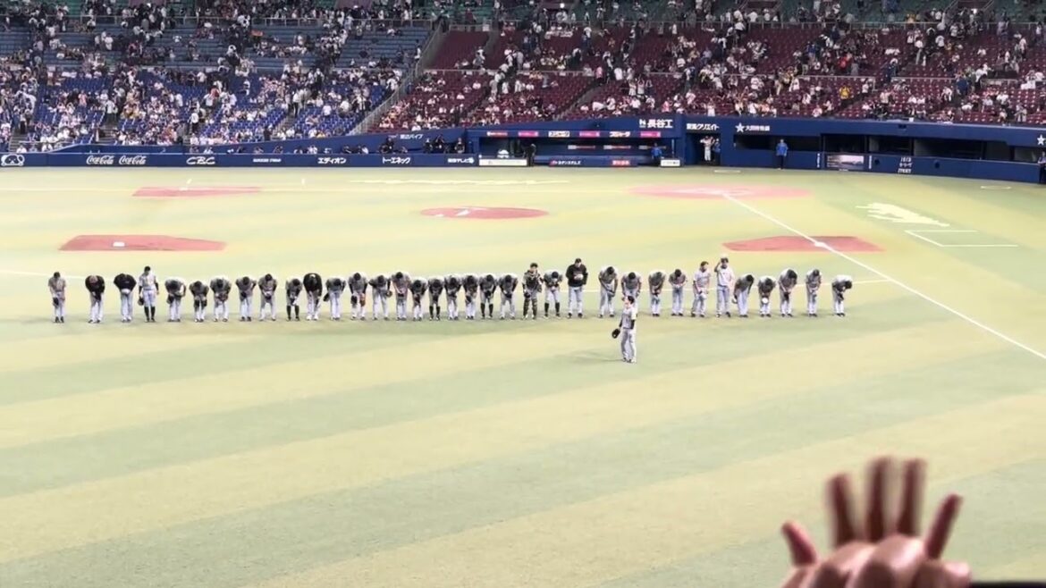 【球児コール】2025年9月4日、阪神タイガースによるバンテリンドームナゴヤ最終戦挨拶/藤川球児監督