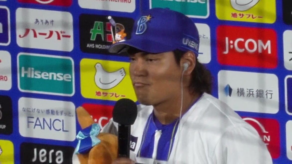 【移籍後初勝利】佐々木千隼選手、ヒーローインタビュー(2025.9.5/横浜スタジアム）