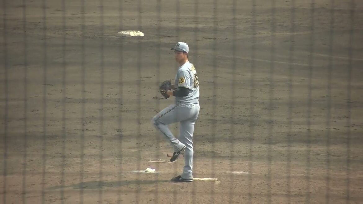 阪神タイガース 湯浅京己投手 投球練習 2025/8/26 ナゴヤ球場