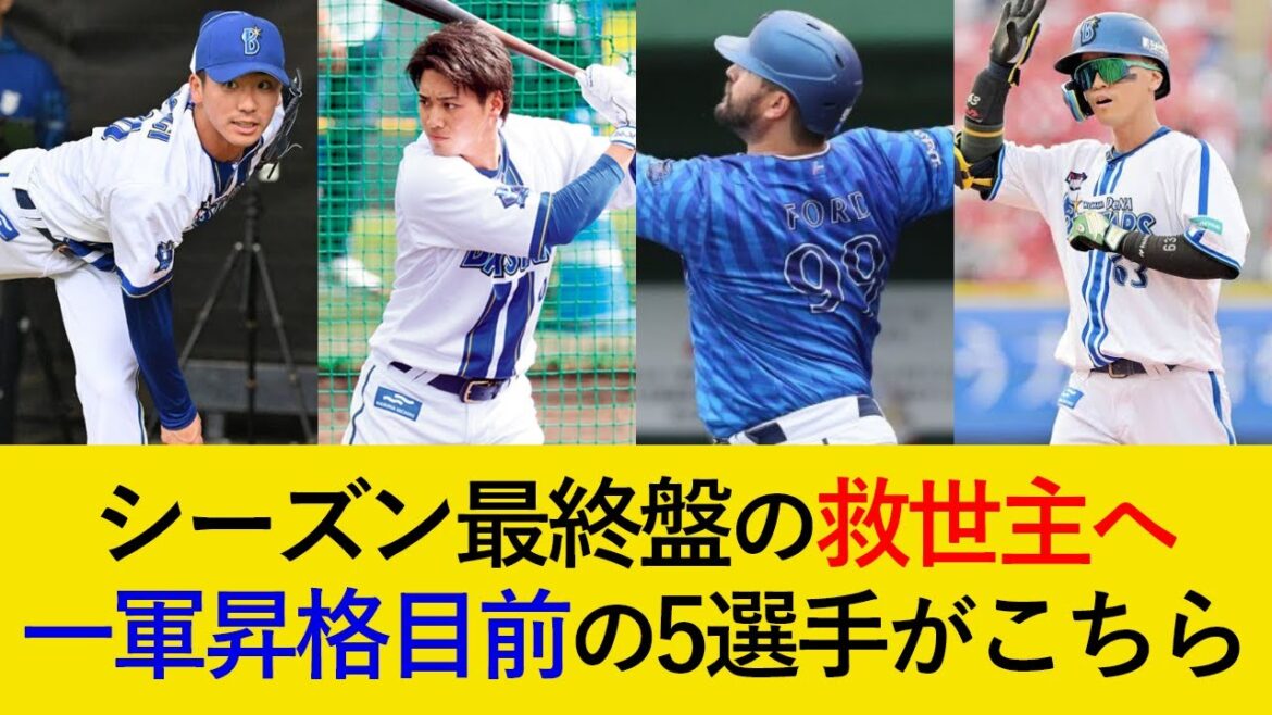 シーズン最終盤の救世主へ！一軍昇格目前の5選手がこちら【横浜DeNAベイスターズ】
