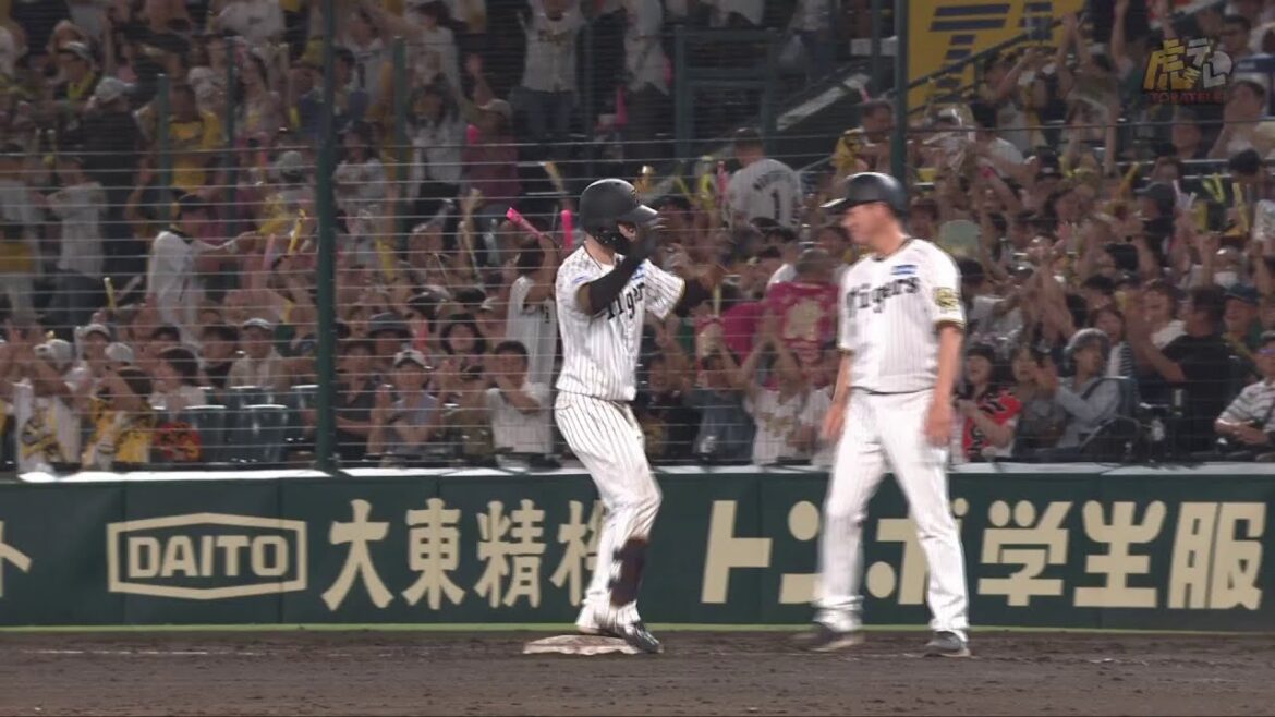 【チカナカ躍動】7回裏 #中野拓夢 選手がセンター前タイムリーヒット！#近本光司 選手が生還！【2025/9/6 Ｔ－Ｃ】