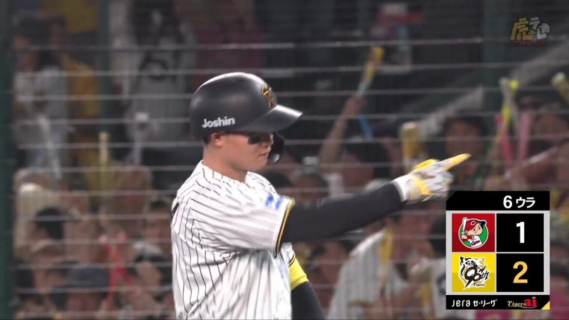 【勝ち越し打】6回裏 #森下翔太 選手が無死1・3塁のチャンスにレフト前タイムリーヒット！【2025/9/6Ｔ－Ｃ】