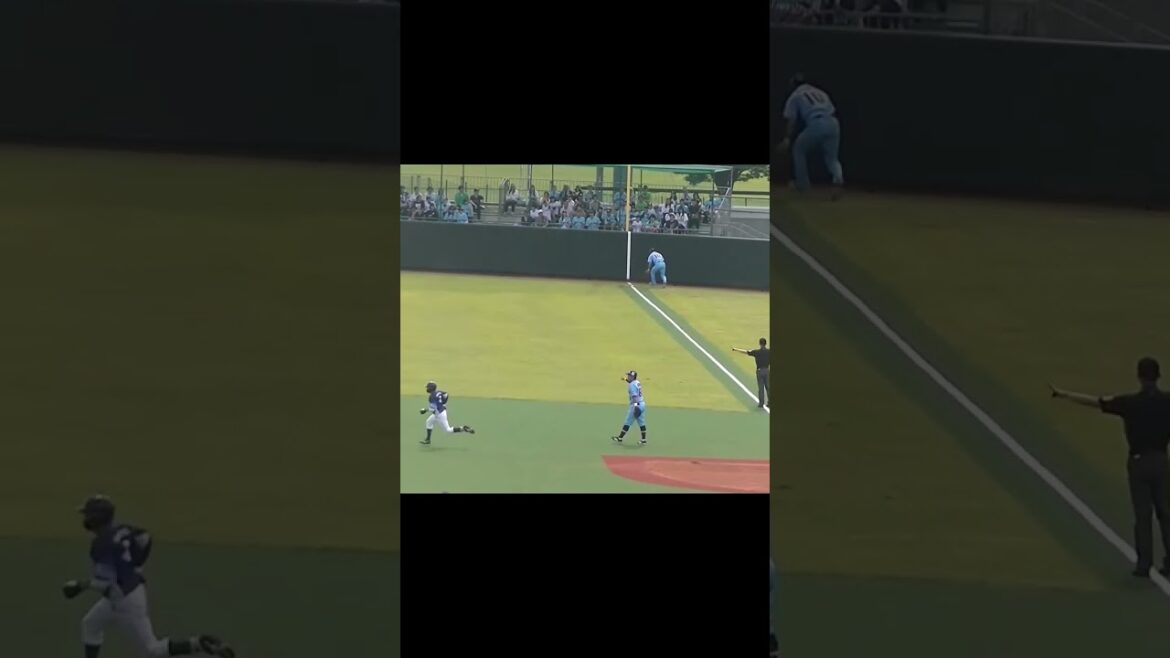 ライオンズ山野辺翔の右へ切れてく打球 宮本丈 追いつけず二塁打＜2軍・ヤクルトスワローズ対 西武ライオンズ  2024年5月26日＞