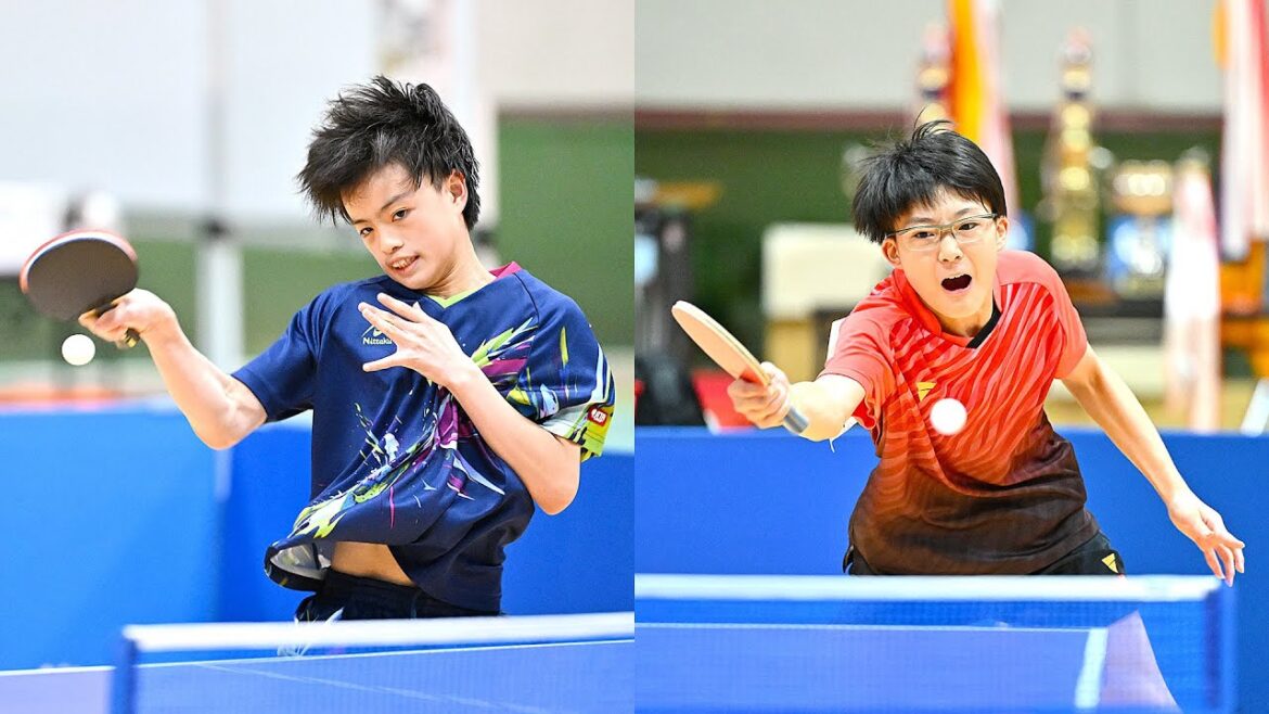 第56回 全国中学校 卓球大会ハイライト｜男子個人戦 決勝　大野颯真  対  小林右京  #全中  #北九州  #卓球レポート