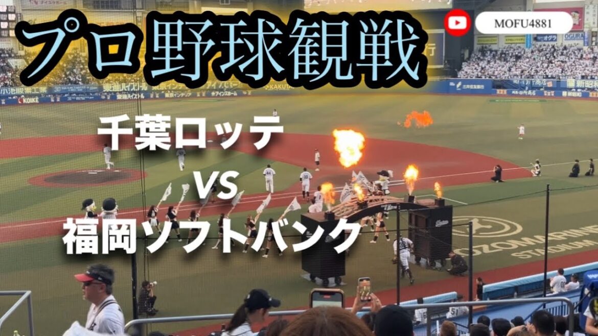 プロ野球観戦　ZOZOマリンスタジアム　千葉ロッテVSソフトバンク