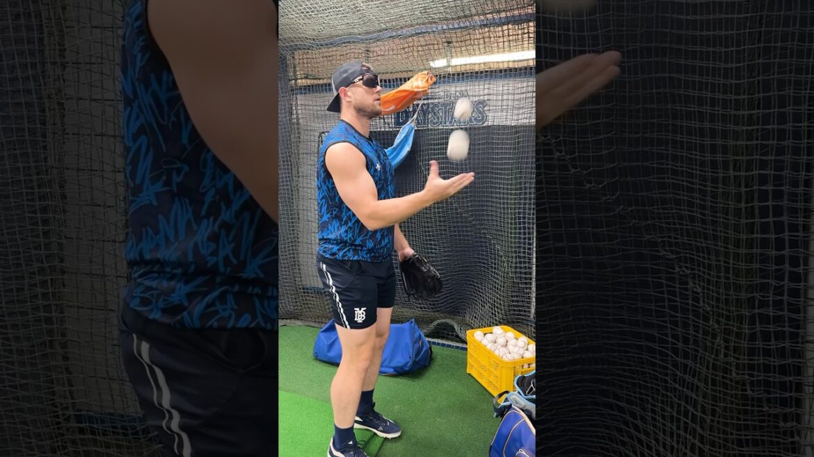 ウィック選手の器用なボールお手玉⚾️！