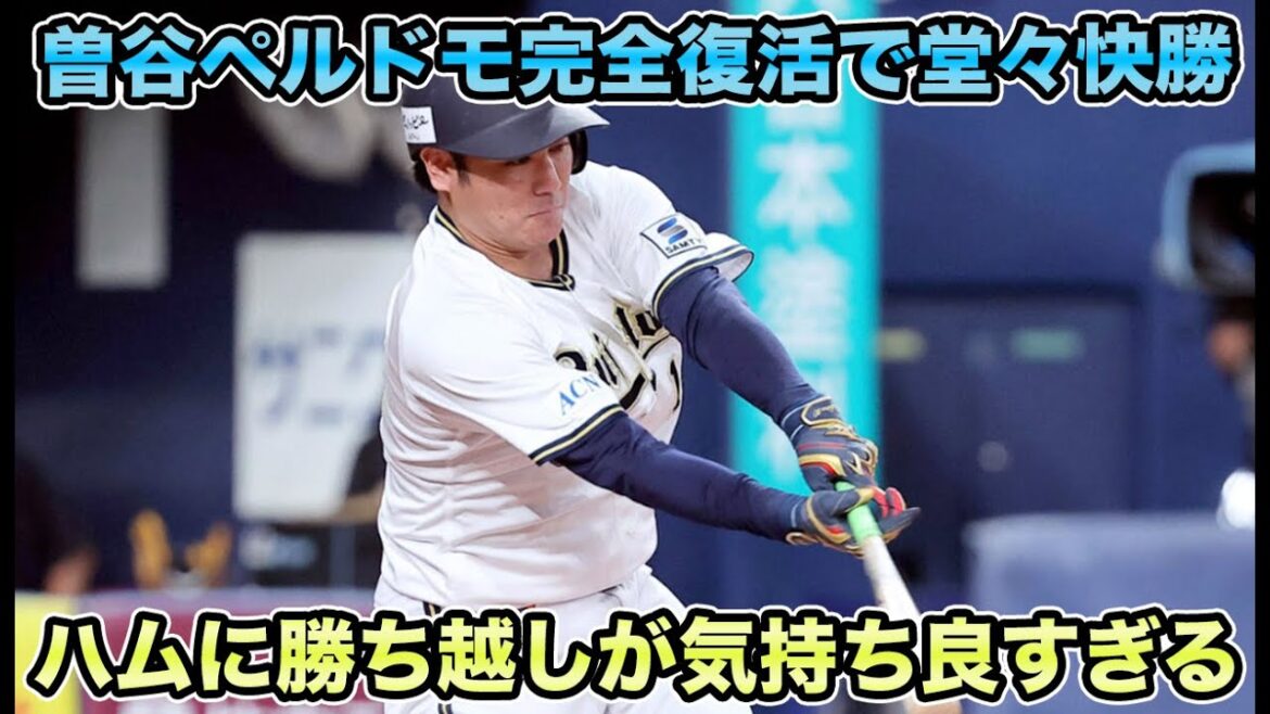【鷹が強すぎるだけ】曽谷＆ペルドモ完全復活でハム加藤を攻略!! 鷹3タテからのハム勝ち越しがマジで気持ち良すぎる【オリックスバファローズ】