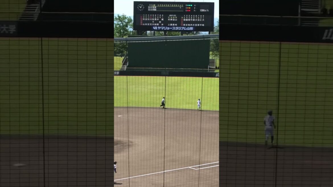 聖光学院　鈴木来夢(郡山中央ボーイズ)　フェンス際ナイスキャッチ　2025.6.13