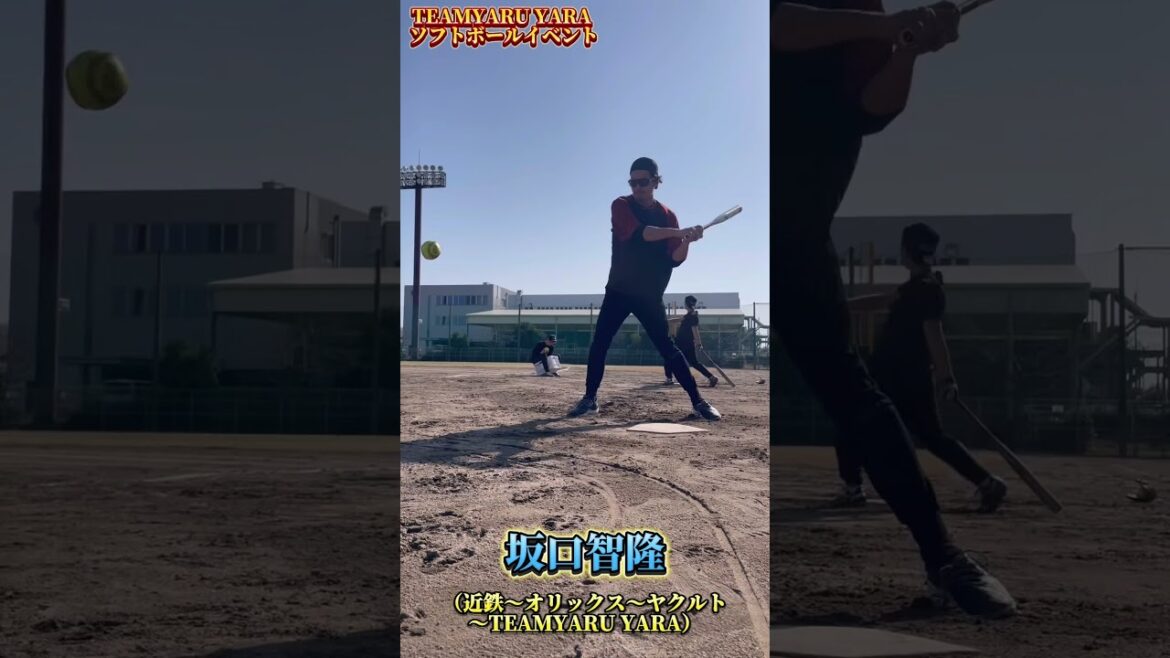 【プロ野球選手がソフトボール転向？！】坂口智隆選手　TEAMYARU YARAソフトボールイベント　 #ソフトボール #野球 #softball #甲子園 #好プレー集#日本代表 #坂口智隆