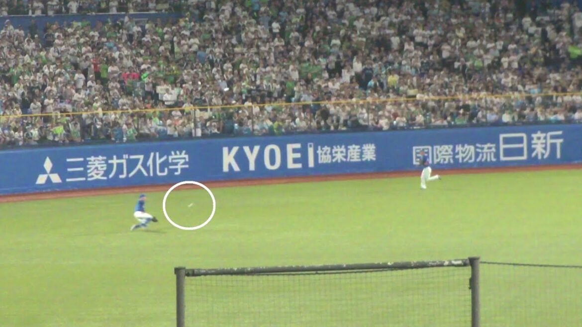 中日 岡林勇希 ナイスプレー　ヤクルト vs 中日　2025年9月9日(火)　神宮球場