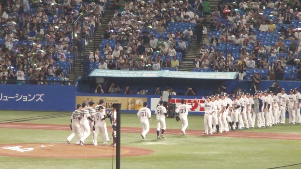 東京ヤクルトスワローズ 星知弥が福永裕基を空振り三振に抑え試合終了　ヤクルト 3 - 2 中日　2025年9月9日(火)　神宮球場