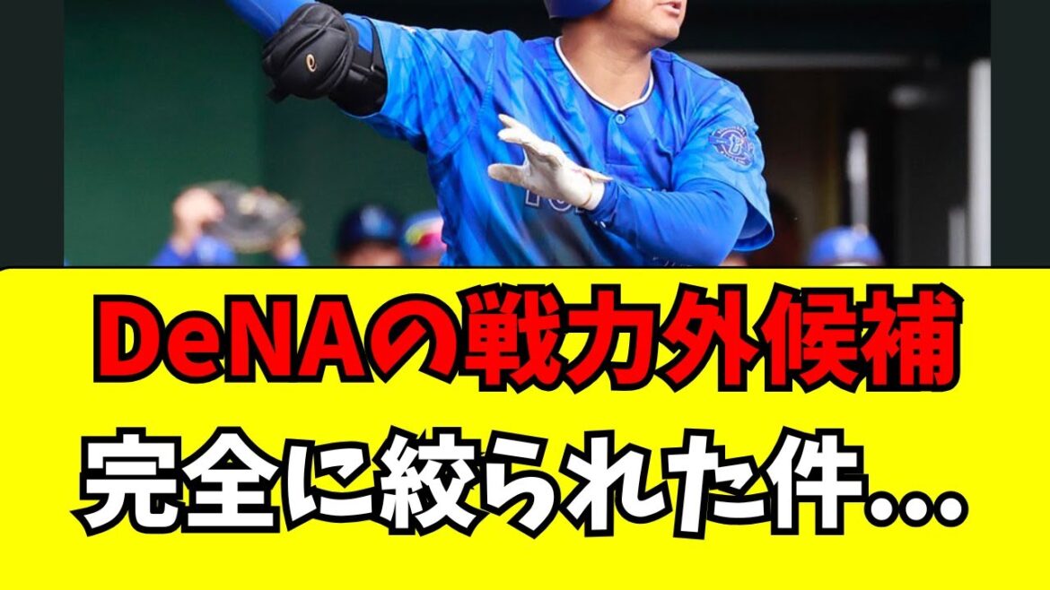 【DeNA】今年の戦力外通告候補、完全に絞られた件・・・