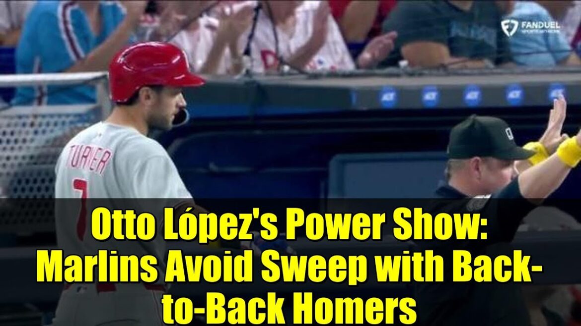 オットー・ロペスのパワーショー：マーリンズ、連続ホームランでスイープを回避