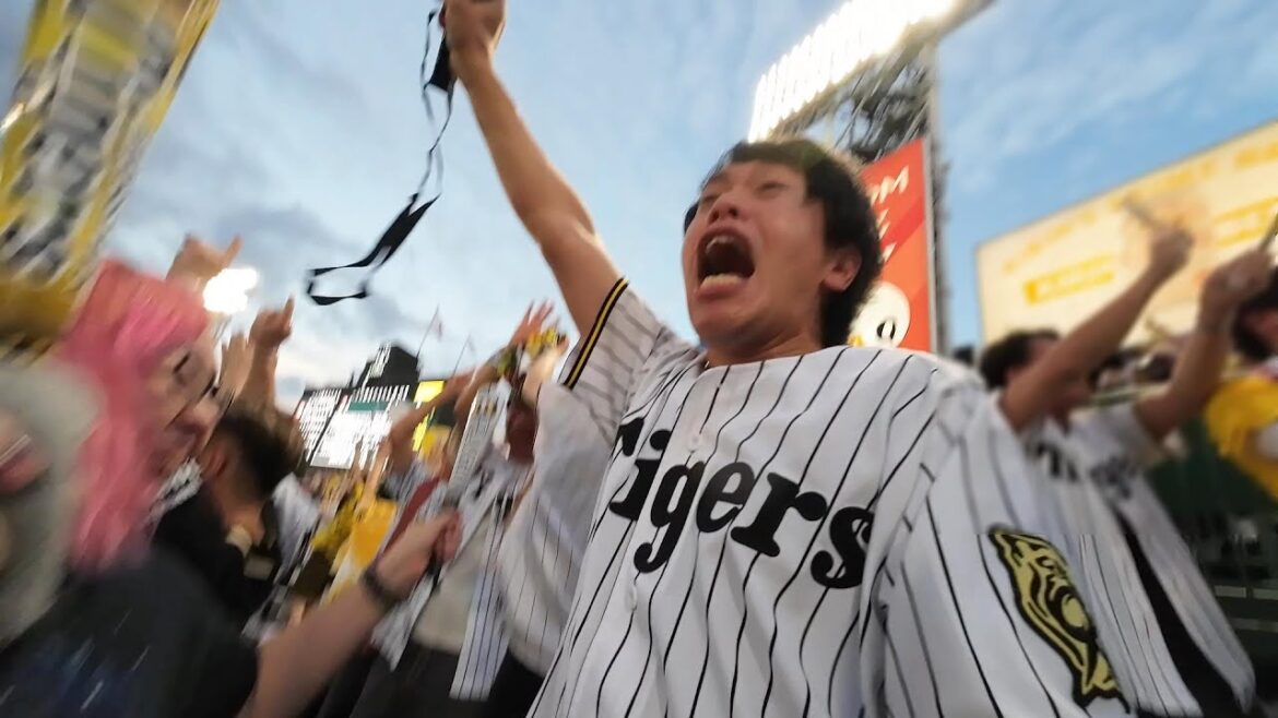 2025/9/5 大山悠輔満塁ホームランで盛り上がる甲子園ライトスタンド