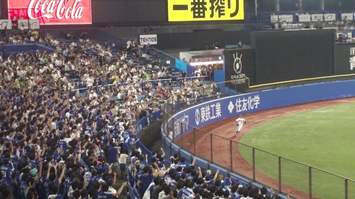 中日 山本泰寛 スリーベースヒット　ヤクルト vs 中日　2025年9月9日(火)　神宮球場