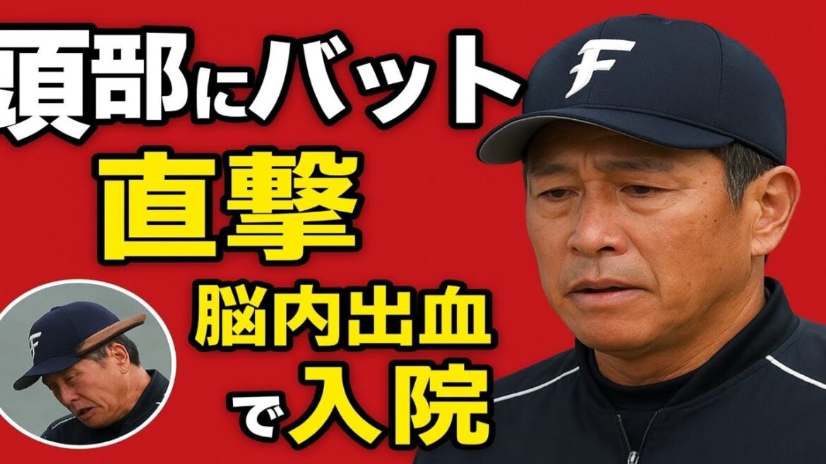 頭部にバット直撃の日本ハム・八木打撃コーチ　脳内に一部出血と腫れで入院　横尾2軍打撃コーチが1軍同行