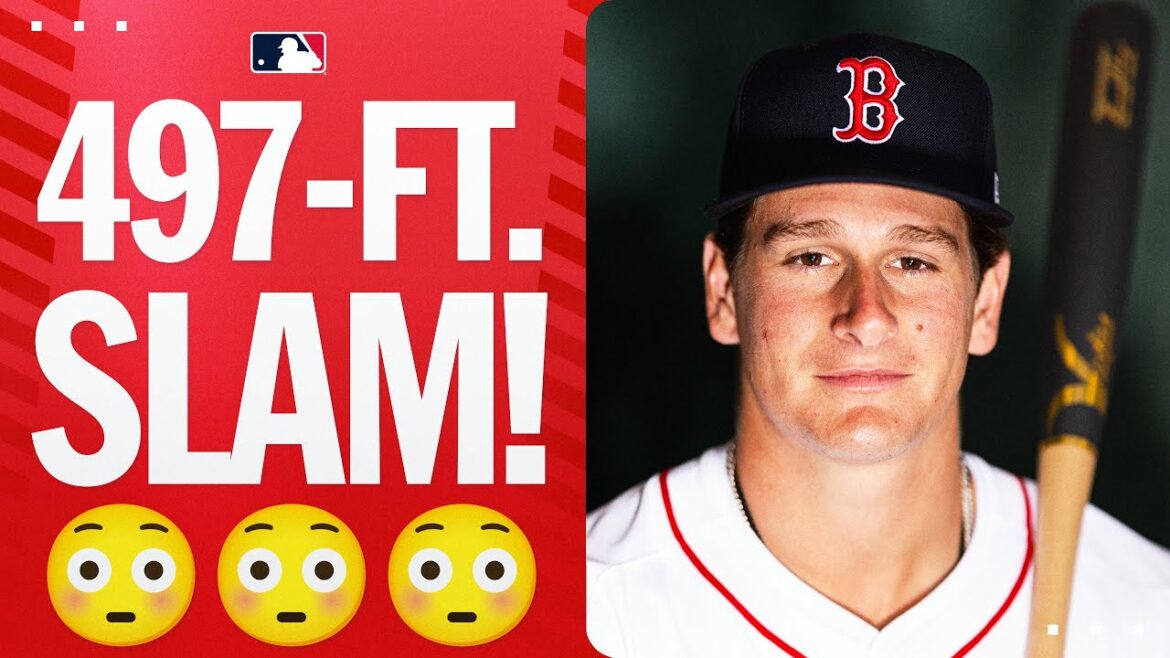 WOW! 😱 Top prospect Roman Anthony absolutely CRUSHED this 497-ft GRAND SLAM!