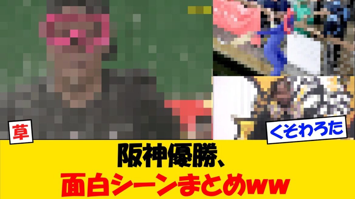 【優勝】阪神タイガース、優勝の面白シーンまとめｗｗ【野球情報】【2ch 5ch】【なんJ なんG反応】【野球スレ】