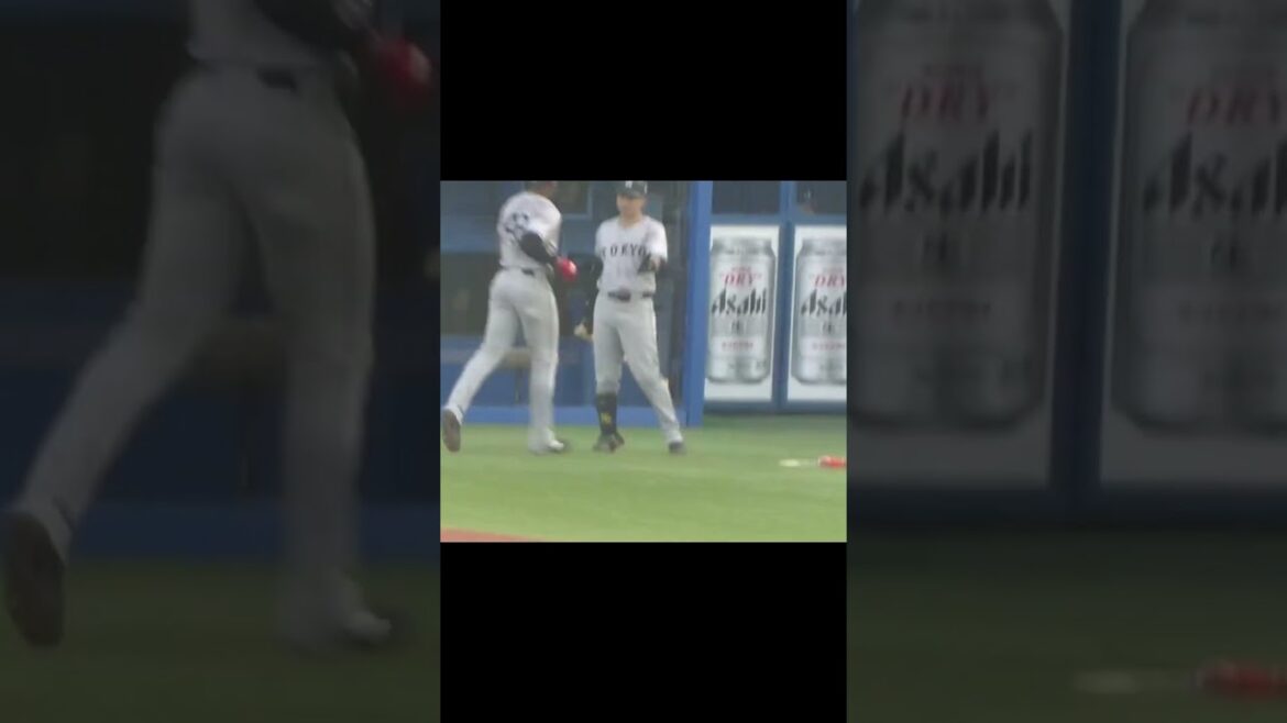 【巨人】立岡宗一郎 内野ゴロで得点〜ヘルナンデスがベンチでハイタッチ（2024年7月5日ヤクルトスワローズ対 読売ジャイアンツ）
