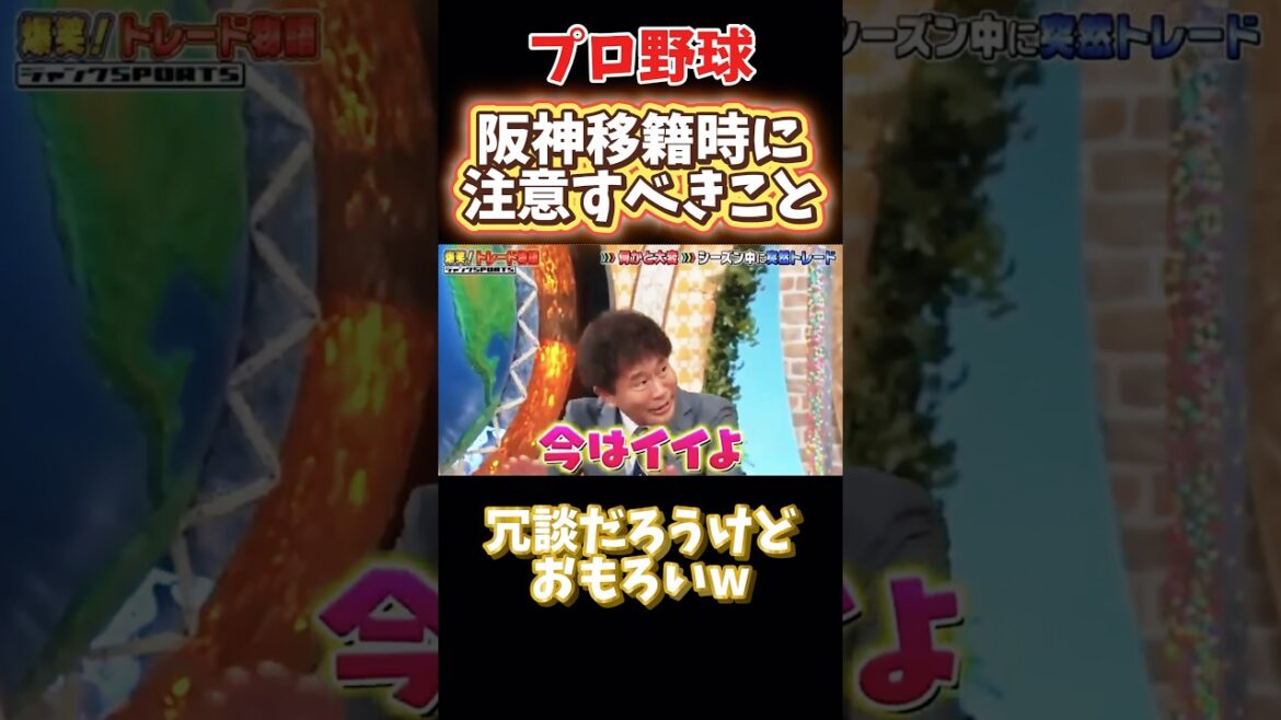 阪神にトレードされる選手は要注意w #npb #野球 #プロ野球 #おもしろ #おもしろ動画 #面白い #面白い動画 #ダウンタウン #浜田雅功 #阪神タイガース